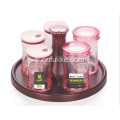 5Pcs en plastique assaisonnement Bottl conteneurs de condiments